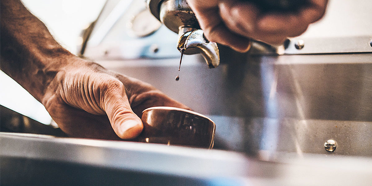 Aromatico Kaffeezubereitung Siebträgermaschine Espressozubereitung