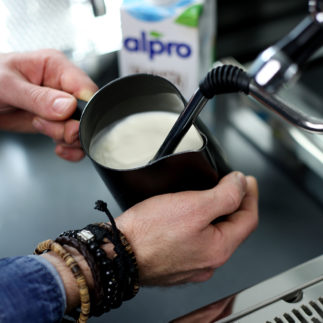 Alpro Soja Drink aufschäumen