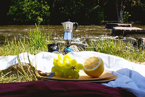 Outdoor Kaffee Zubereitung