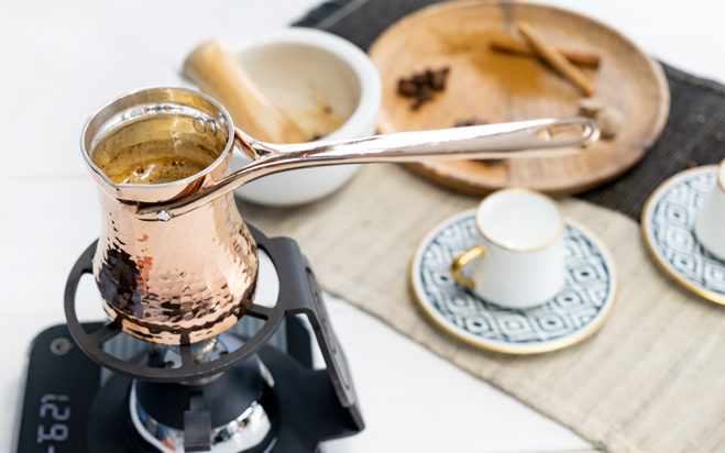 Zubereitung Mokka mit einer SOY Cezve