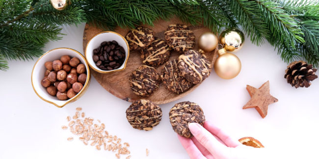 Vegane Kaffeeplätzchen ohne Zucker