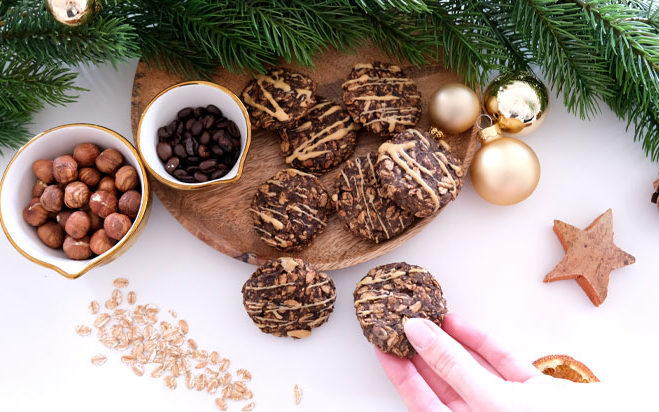Vegane Kaffeeplätzchen Vegane Kaffeeplätzchen ohne Zucker