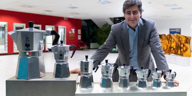 Marco Caudini in Bialetti Hauptsitz Italien Marco Caudini