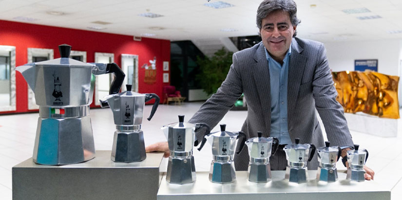 Marco Caudini in Bialetti Hauptsitz Italien Marco Caudini