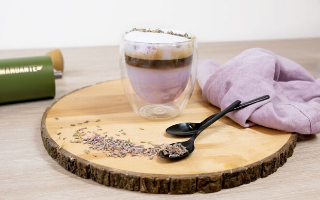 Lavendel Latte Rezept Lavendel Latte Rezept
