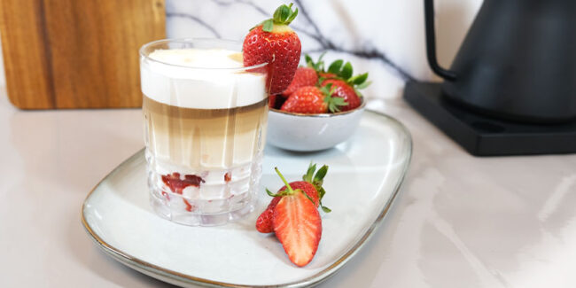 Erdbeer-Latte-Rezept Erdbeer-Latte