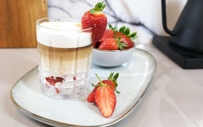Erdbeer-Latte-Rezept Erdbeer-Latte