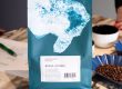 Kaffeeverpackung auf Marmorplatte
