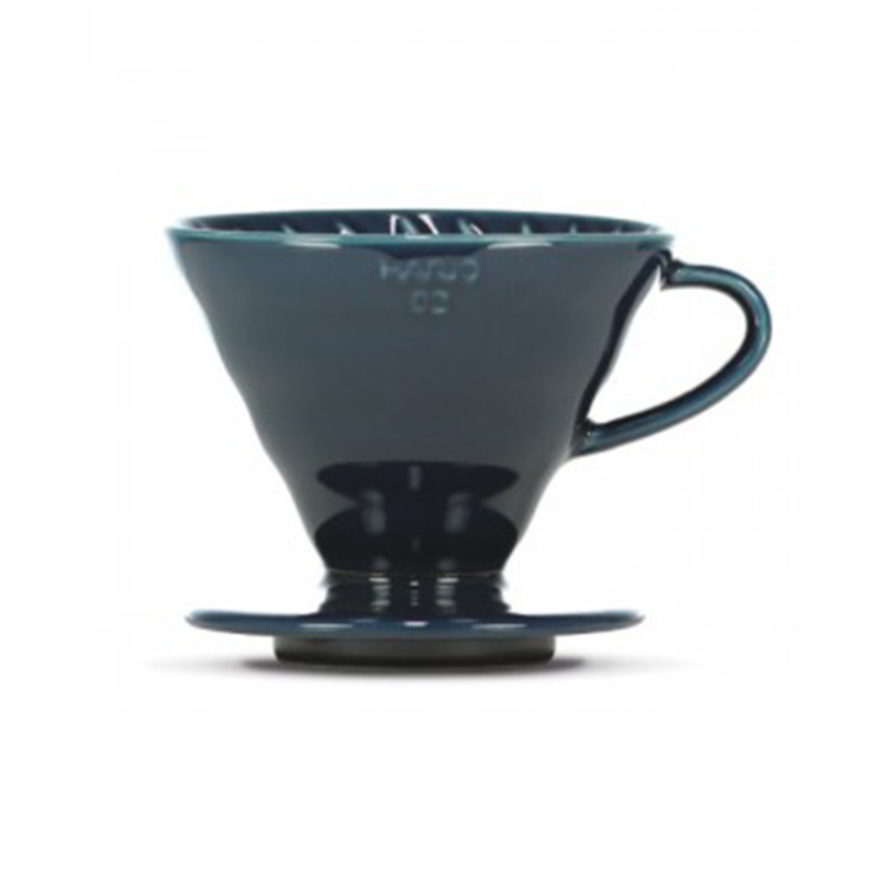 V60 Coffee Dripper Keramik 02 indigo blue