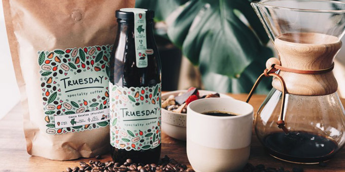 Truesday Produkte und Kaffeebereiter